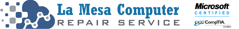 Call La Mesa Computer Repair Service at 
619-393-8620